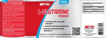 MET-Rx L-Glutamine Powder - supplement powder
