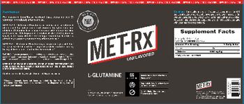 MET-Rx L-Glutamine Unflavored - supplement powder