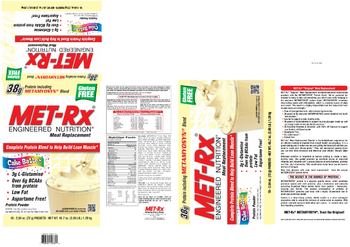 MET-Rx Meal Replacement Cake Batter - protein powder