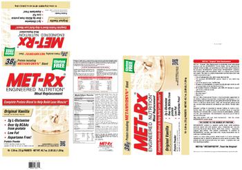 MET-Rx Meal Replacement Original Vanilla - protein powder