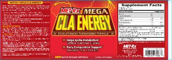 MET-Rx Mega Energy CLA - supplement