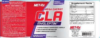 MET-Rx Mega Energy CLA - supplement
