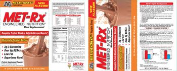 MET-Rx MET Rx Meal Replacement Chocolate Peanut Butter - protein supplement powder