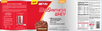 MET-Rx MyoSynthesis Whey Chocolate - supplement