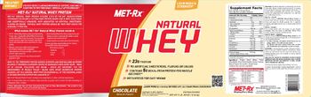 MET-Rx Natural Whey Chocolate - supplement