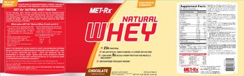 MET-Rx Natural Whey Chocolate - supplement