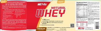 MET-Rx Natural Whey Chocolate - supplement