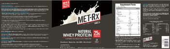 MET-Rx Natural Whey Protein Vanilla - protein powder supplement