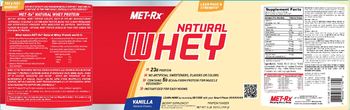 MET-Rx Natural Whey Vanilla - supplement