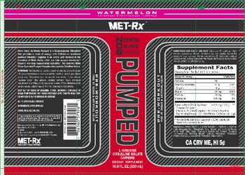 MET-Rx Nitric Oxide Synthesis Pumped Watermelon - supplement