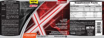 MET-Rx Nuclear X Citrus Surge - supplement