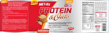MET-Rx Protein & Oats Vanilla Cinnamon - protein powder with oats