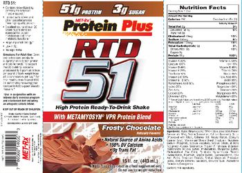 MET-Rx Protein Plus RTD 51 Frosty Chocolate - supplement