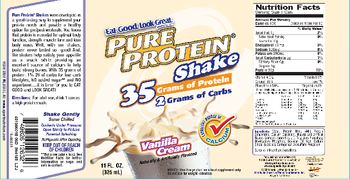 MET-Rx Pure Protein Shake Vanilla Cream - 