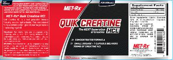 MET-Rx Quik Creatine HCl - supplement