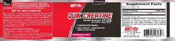 MET-Rx Quik Creatine HCL Pomegranate Punch - supplement