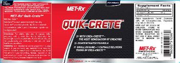 MET-Rx Quik-Crete - supplement