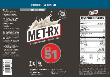 MET-Rx RTD 51 Cookies & Creme - 