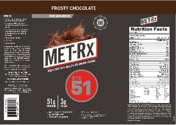 MET-Rx RTD 51 Frosty Chocolate - 