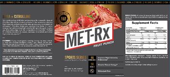 MET-Rx Sports Series Fruit Punch - supplement