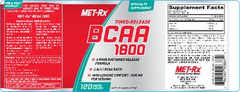 MET-Rx Timed-Release BCAA 1800 - supplement
