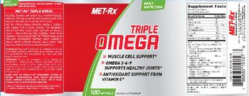 MET-Rx Triple Omega - supplement