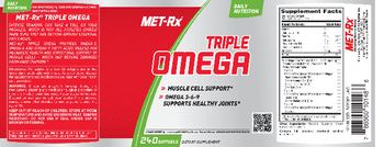 MET-Rx Triple Omega - supplement