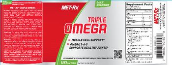 MET-Rx Triple Omega - supplement