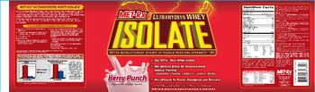 MET-Rx Ultramyosyn Whey Isolate Berry Punch - protein powder