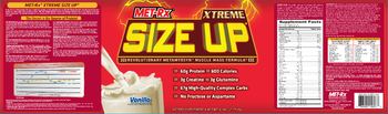 MET-Rx Xtreme Size Up Vanilla - supplement