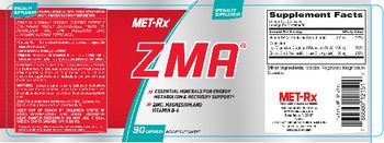 MET-Rx ZMA - supplement