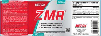 MET-Rx ZMA - supplement
