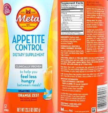 Meta Appetite Control Orange Zest - supplement