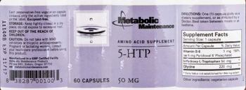 Metabolic Maintenance 5-HTP - amino acid supplement