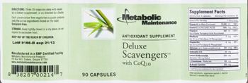 Metabolic Maintenance Deluxe Scavengers With CoQ10 - antioxidant supplement