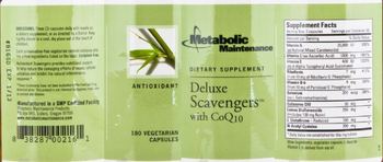 Metabolic Maintenance Deluxe Scavengers With CoQ10 - supplement