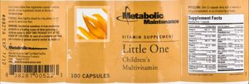 Metabolic Maintenance Little One - vitamin supplement