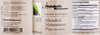 Metabolic Maintenance Microbial Maintenance Plus Artemisinin - supplement