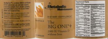 Metabolic Maintenance The Big One+ - supplement