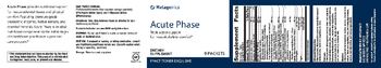 Metagenics Acute Phase - supplement