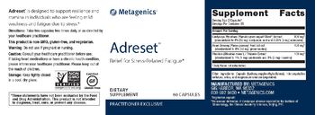 Metagenics Adreset - herbal supplement