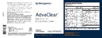 Metagenics AdvaClear - supplement