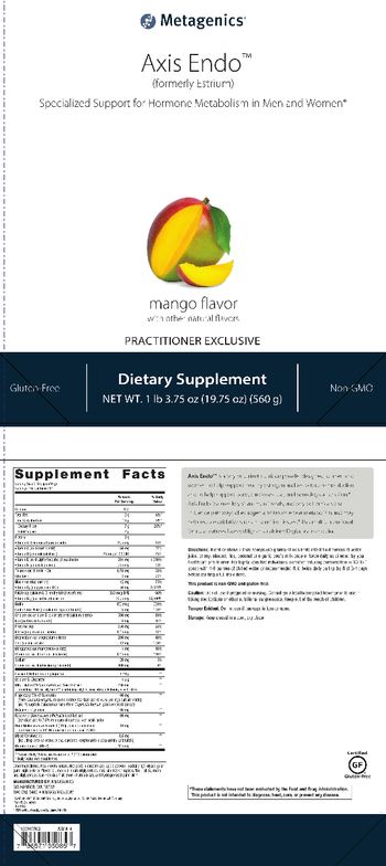 Metagenics Axis Endo (formerly Estrium) Mango Flavor - supplement