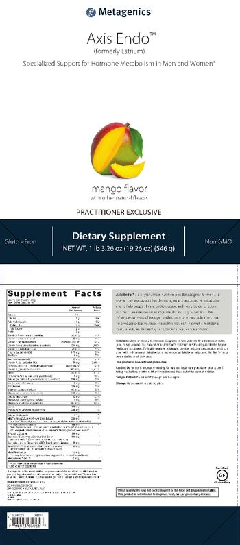Metagenics Axis Endo (formerly Estrium) Mango Flavor - supplement