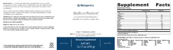 Metagenics BioPure Protein - supplement