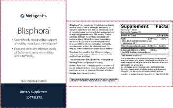 Metagenics Blisphora - supplement