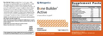 Metagenics Bone Builder Active - supplement