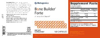 Metagenics Bone Builder Forte - supplement