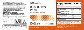 Metagenics Bone Builder Prime - supplement