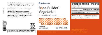 Metagenics Bone Builder Vegetarian - supplement